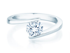 Verlovingsring Vibe  in 9K witgoud met diamant 1,00ct H/SI