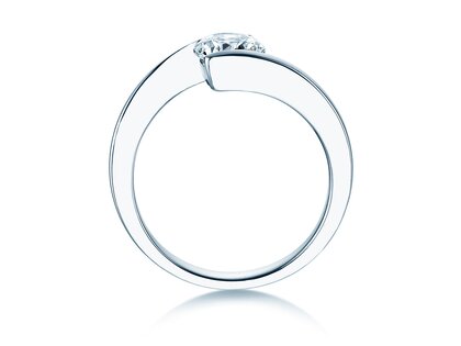 Verlovingsring Vibe  in 9K witgoud met diamant 1,00ct H/SI