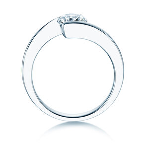 Verlovingsring Vibe  in 9K witgoud met diamant 1,00ct H/SI