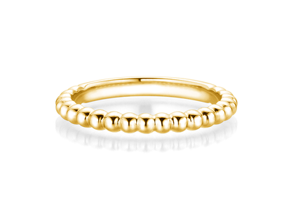 Verlovingsring Beads in 14K geelgoud gepolijst