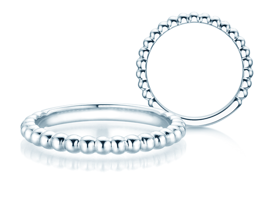 Verlovingsring Beads in zilver 925/- gepolijst