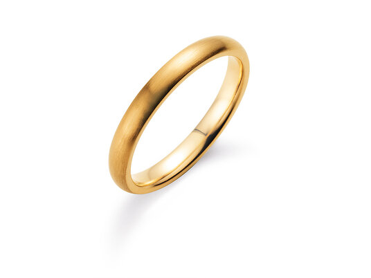 Model Classic 3mm in 14K geelgoud mat