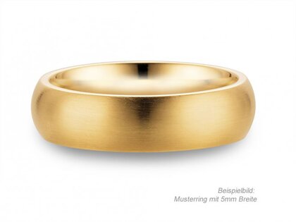 Herenring Classic 2,5mm in 9K geelgoud mat