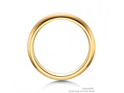Herenring Classic 2,5mm in 9K geelgoud mat