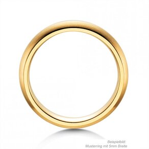 Herenring Classic 2,5mm in 9K geelgoud mat
