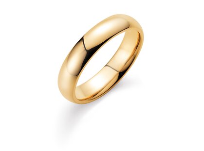 Herenring Classic 4,5mm in 18K geelgoud gepolijst