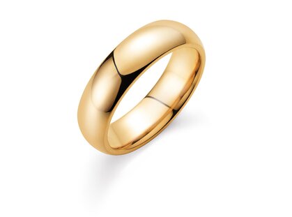 Model Classic 6mm in 14K geelgoud gepolijst