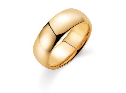 Herenring Classic 7,5mm in 14K geelgoud gepolijst