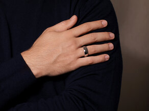 Model Classic 8mm in zilver 925/- mat