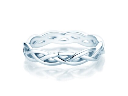 Verlovingsring Curve in zilver 925/- gepolijst