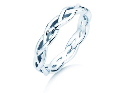 Verlovingsring Curve in zilver 925/- gepolijst