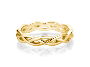 Verlovingsring Curve in 14K geelgoud gepolijst