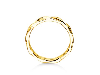 Verlovingsring Curve in 14K geelgoud gepolijst