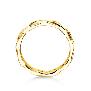 Verlovingsring Curve in 14K geelgoud gepolijst