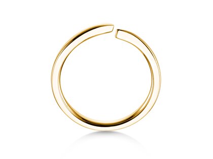 Verlovingsring Flow in 14K geelgoud gepolijst