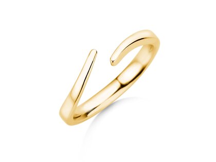 Verlovingsring Flow in 14K geelgoud gepolijst