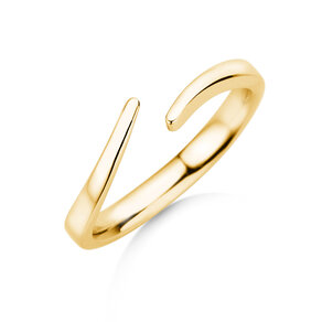 Verlovingsring Flow in 14K geelgoud gepolijst