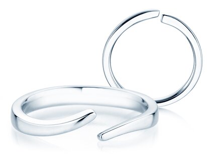 Verlovingsring Flow in zilver 925/- gepolijst