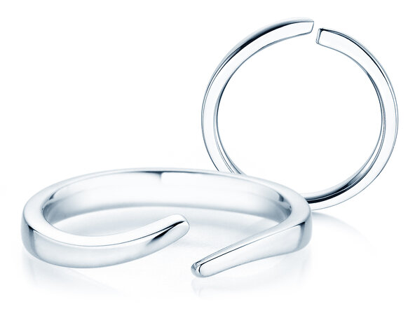 Verlovingsring Flow in zilver 925/- gepolijst