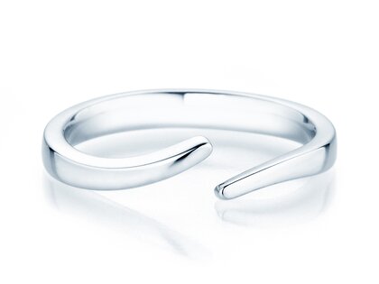 Verlovingsring Flow in zilver 925/- gepolijst