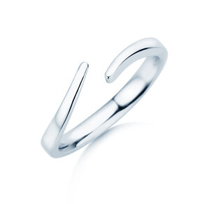Verlovingsring Flow in zilver 925/- gepolijst