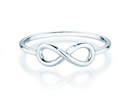 Verlovingsring Infinity Air in 14K witgoud gepolijst