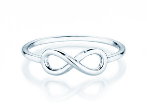 Verlovingsring Infinity Air in 14K witgoud gepolijst