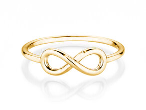 Verlovingsring Infinity Air in 14K geelgoud gepolijst
