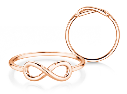 Verlovingsring Infinity Air in 9K roségoud gepolijst