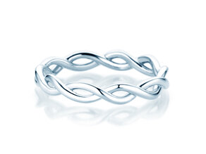 Verlovingsring Infinity Curve in zilver 925/- gepolijst