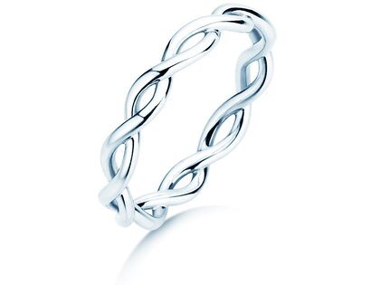 Verlovingsring Infinity Curve in zilver 925/- gepolijst