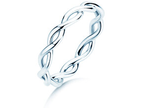 Verlovingsring Infinity Curve in zilver 925/- gepolijst