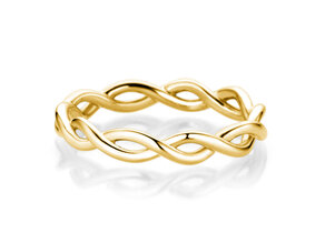 Verlovingsring Infinity Curve in 14K geelgoud gepolijst