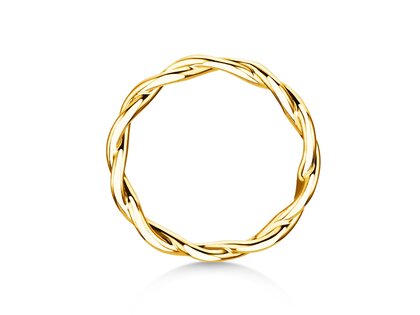 Verlovingsring Infinity Curve in 14K geelgoud gepolijst