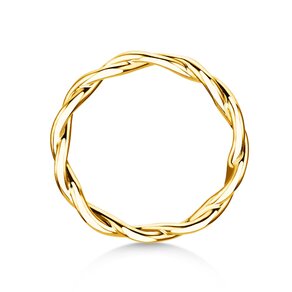 Verlovingsring Infinity Curve in 14K geelgoud gepolijst