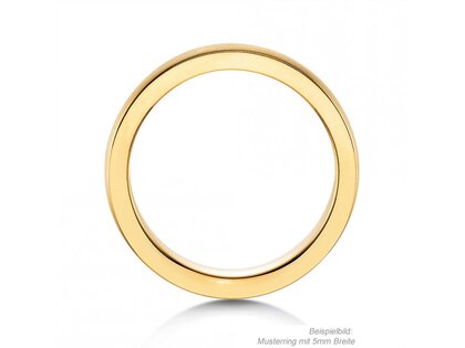 Model Infinity 3mm in 14K geelgoud mat