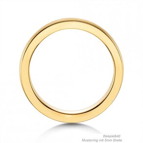Model Infinity 3mm in 14K geelgoud mat