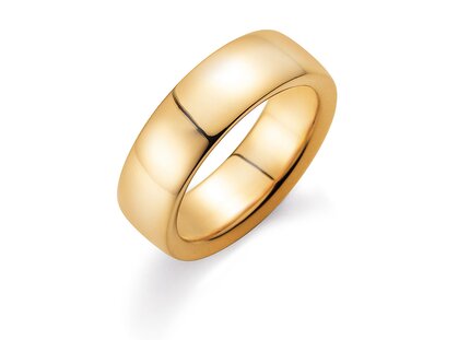 Herenring Infinity 7mm in 9K geelgoud gepolijst
