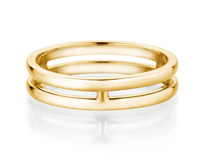 Verlovingsring Link in 14K geelgoud gepolijst