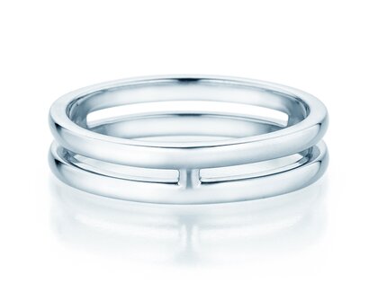 Verlovingsring Link in zilver 925/- gepolijst