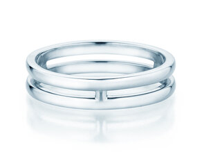 Verlovingsring Link in zilver 925/- gepolijst
