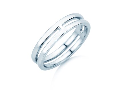 Verlovingsring Link in zilver 925/- gepolijst