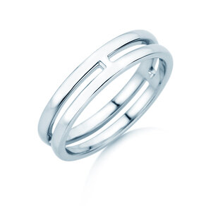 Verlovingsring Link in zilver 925/- gepolijst