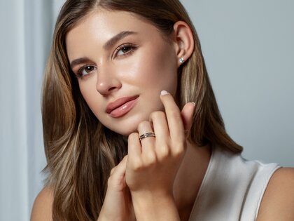 Verlovingsring Link in zilver 925/- gepolijst
