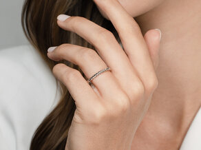 Verlovingsring Loop in zilver 925/- gepolijst