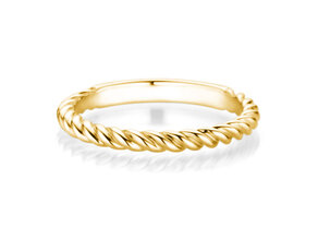 Verlovingsring Loop in 14K geelgoud gepolijst