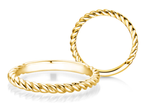 Verlovingsring Loop in 14K geelgoud gepolijst