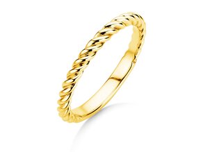 Verlovingsring Loop in 14K geelgoud gepolijst
