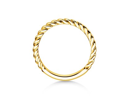 Verlovingsring Loop in 14K geelgoud gepolijst