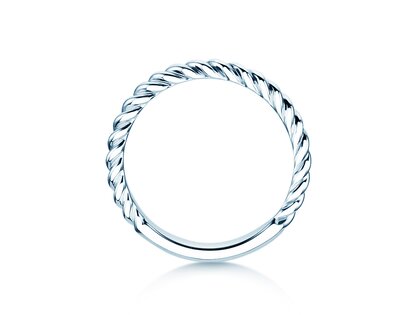 Verlovingsring Loop in zilver 925/- gepolijst